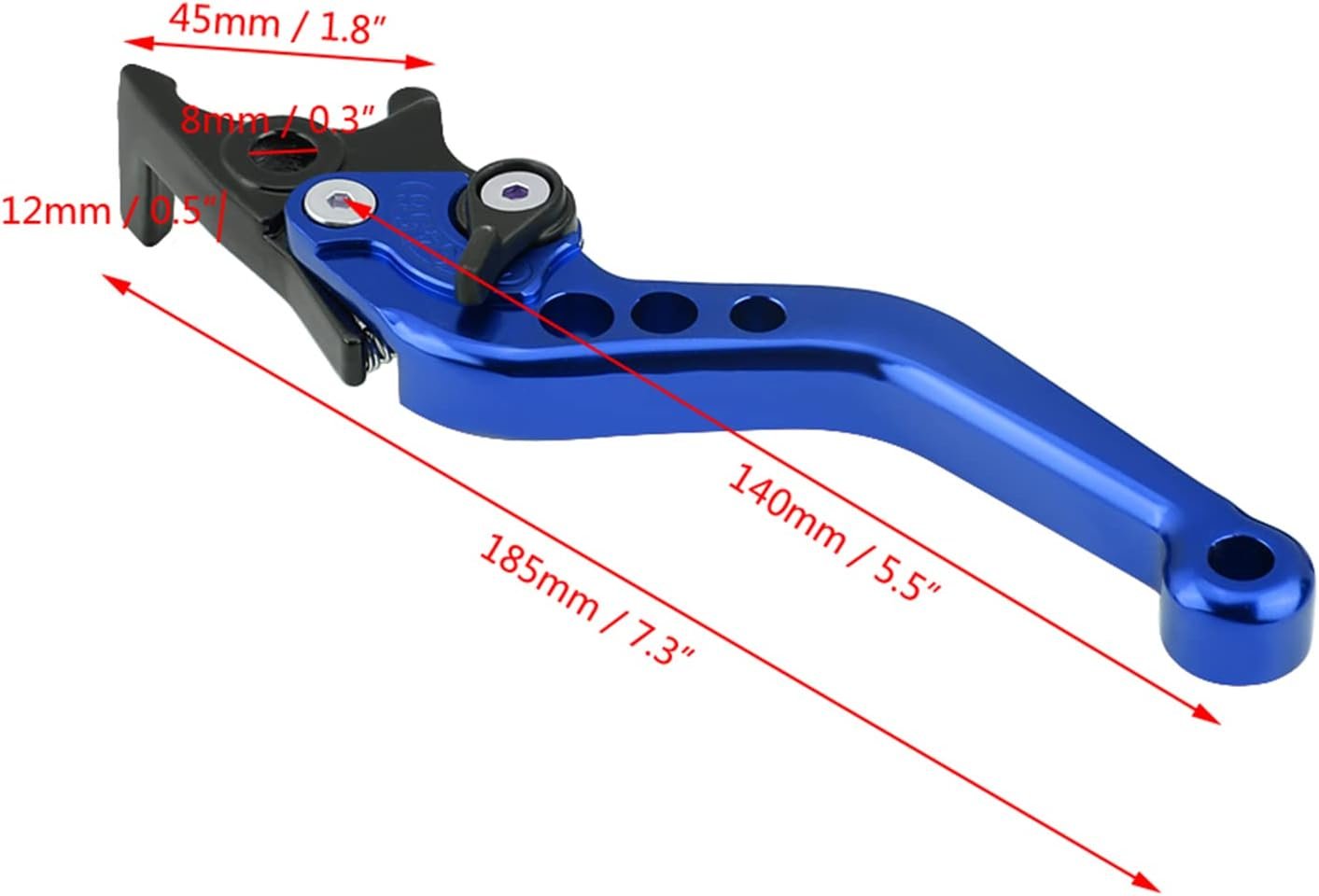Premium CNC in Alluminio in Lega di Motocicletta per Motociclette di Modifica della Leva del Freno a Disco con Prestazioni Stabili Gy6 Xmax 400 per lo Spostamento Sotto (rosso) (BLUE)