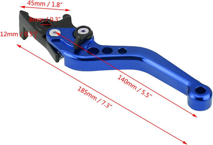 Premium CNC in Alluminio in Lega di Motocicletta per Motociclette di Modifica della Leva del Freno a Disco con Prestazioni Stabili Gy6 Xmax 400 per lo Spostamento Sotto (rosso) (BLUE)