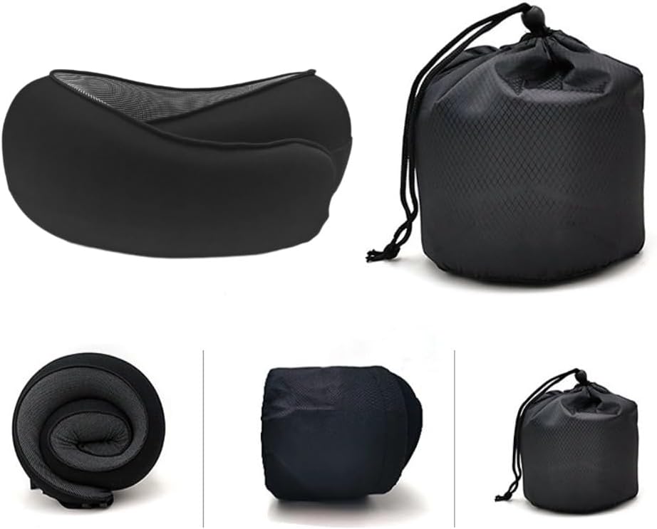 Poemtian Travel Pillow Neck Pillow Travel Neck Pillow for Airplane Memory Foam Travel Neck Pillow Camping Pillow