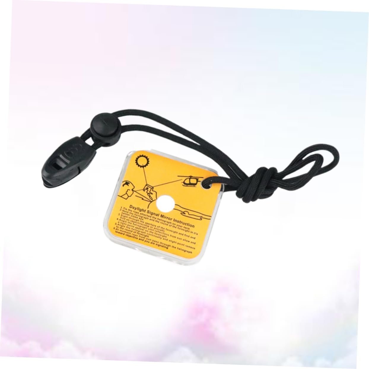 Kisangel 2pcs Signal Mirror Survival Emergency Mirror Reflective Mirror Reflector Accessories Multifunction