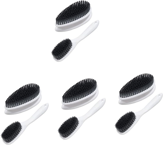 4 Sets Shoe Cleaning Brushes Soft Bristle Scrubbing Brush for All Types of Shoes Long Handle Household Cleaning Tool Effortlessly Removes Dirt and Grime Essential for