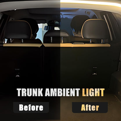 Dynamic Flowing Car Trunk Light Strip, 2025 Upgrade Flexible Universal Trunk Led Light Strip for Car Trunk Cargo Area or Interior Illumination Decoration Dynamic Atmosphere (Warm,2 Meters)