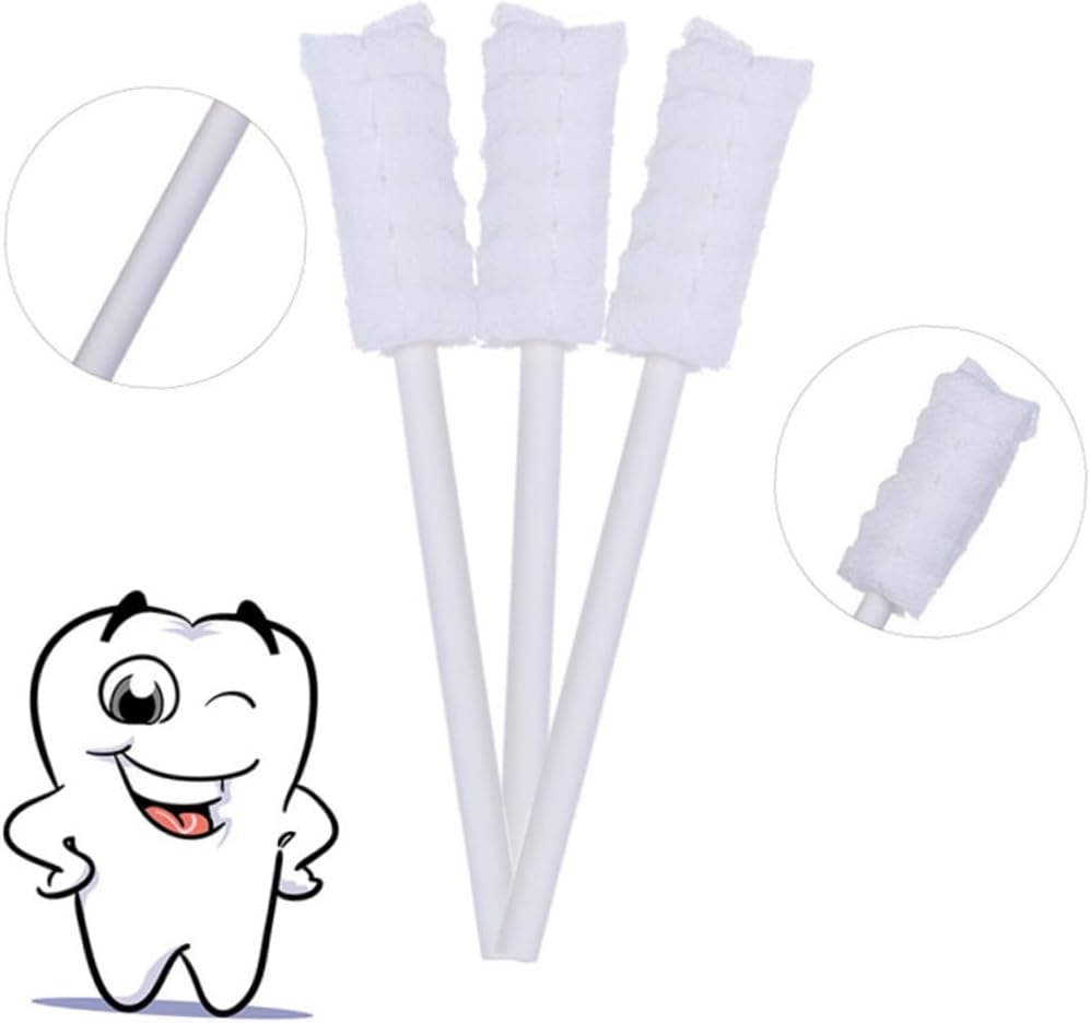 SOPOTUTU 10pcs Gauze Oral Care Cleaning Brushes for Soft Absorbent Safe Mouth Hygiene Tool for Boys White
