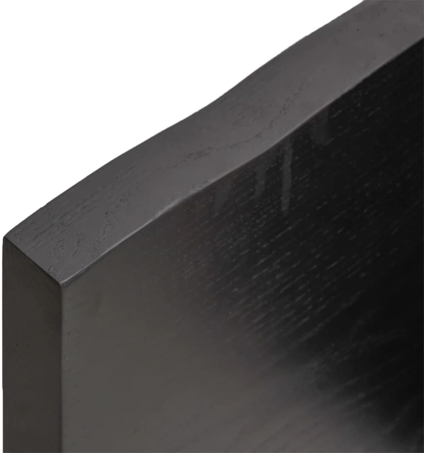Solid Wood Tabletop, Live Edge, Dark Brown, 220 x 60 x (2-4) cm, Replacement for Kitchen Coffee Table, Dining Table, Desk Top - Durable & Stylish Surface.