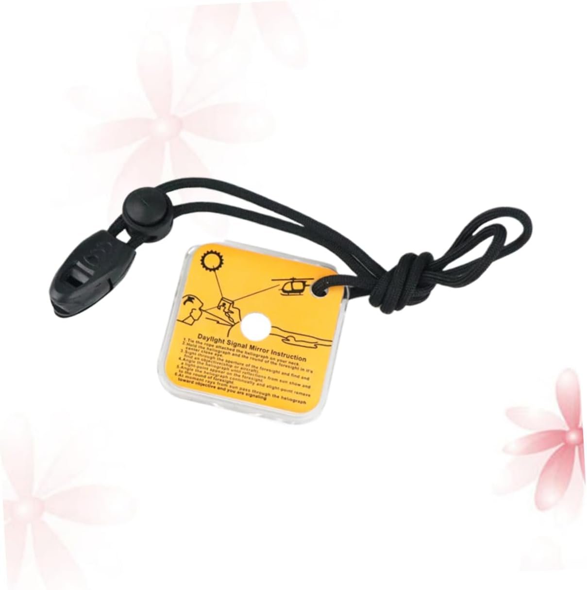 BRIGHTFUFU 3pcs Retroreflector Survival Mirror Outdoor Camping Essential Signal Transmission Tool Reflective