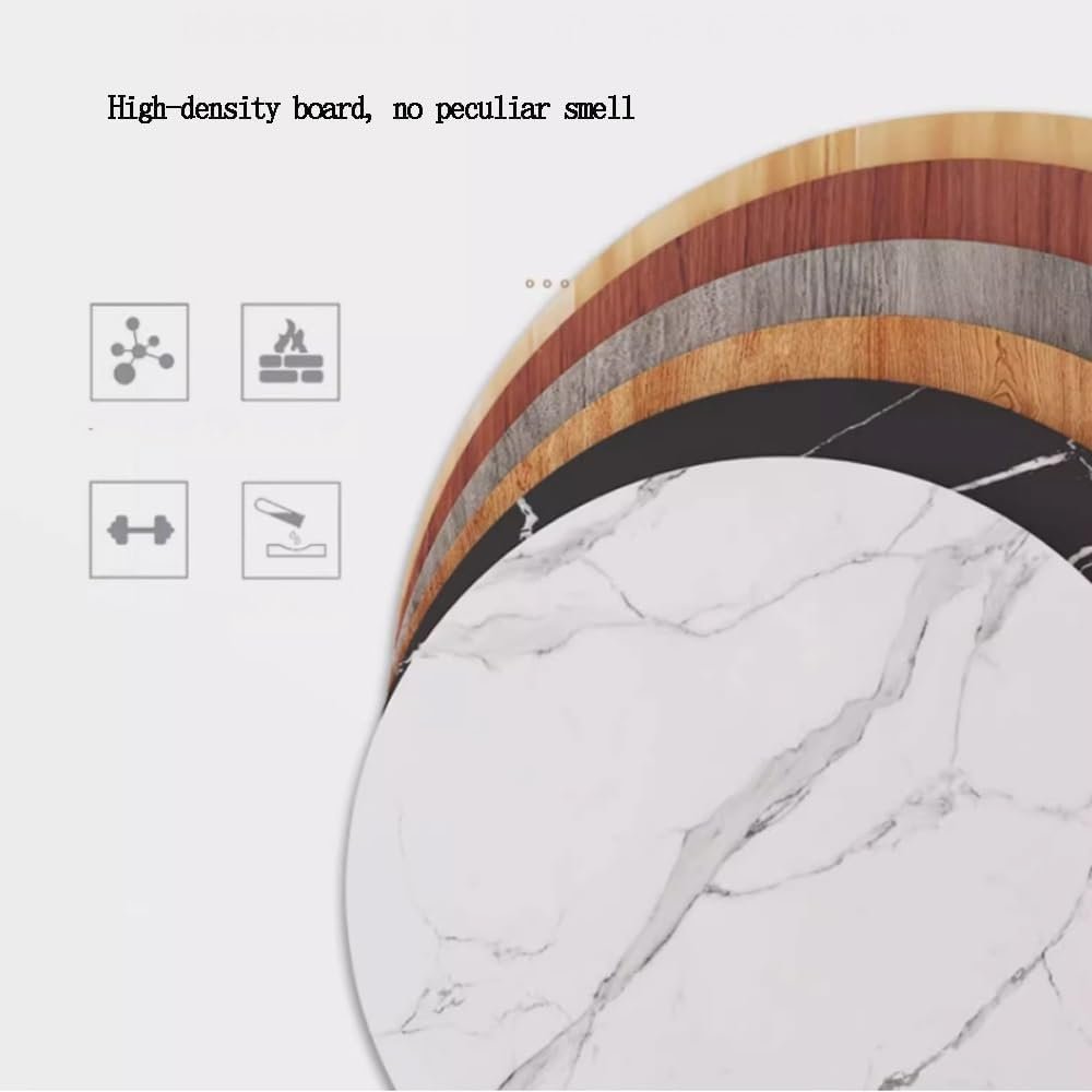 BTBZGFGNYU Round Wooden Dining Table Top/Countertop 12" 16" 20" 24" 28" 30" 36" 40" Coffee Tabletop, Replacement Tabletop for Dining Table(Light Walnut,28"(70cm))