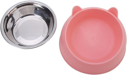 Ciotola a pressione per il collo e per l'irrigazione dei gatti, salvaspazio, protezione per il collo, per mangiare e annaffiare