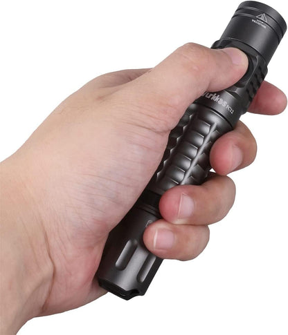 Wurkkos FC12 Tactical EDC Torch USB C Rechargeable, Super Bright Flashlight 2000Lumens with SFT40 LED, IPX-8 Waterproof Level Emergency LED Light for Camping Hiking Cycling (fc12-grey)