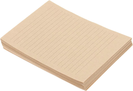 Angoily 100 Sheets A5 Vintage Kraft Paper Letter Writing Practical Stylish Stationery for Letter Sets