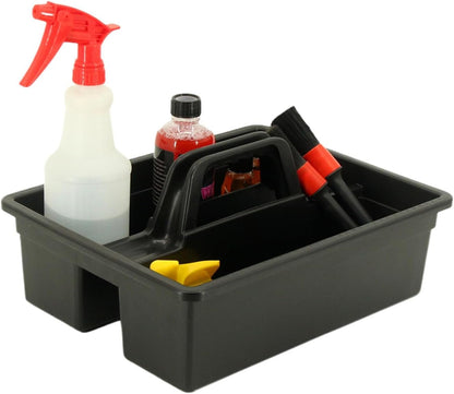 Cleaning Caddy, Organizer Basket with Handle, Housekeeping Caddy Storage, 14.76x11.41x6.88 Inches Compact Tray, Ideal for Auto Detailing, Garden, Laundry, Bathroom, Garage