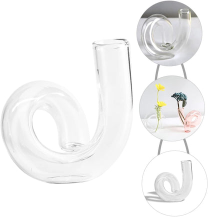 BESTOYARD Crystal Decor Vase Clear Vase Decor Plants Gadgets Home Objects Home Vase Plant Pot Dried Flower Pots Glass
