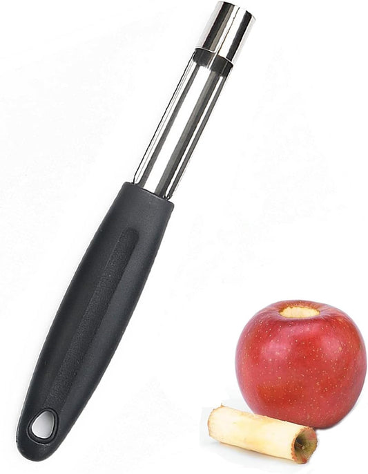 Soft Touch Apple Corer Remover Stainless Steel Core Seed Twist Pear Kitchen Tool Fruit Pear Corer Slicer Peeler with Sharp Serrated Blade Perfect Kitchen Utensil & Gadget for Coring Fruits