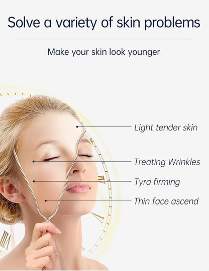 MLAY RF Radio Frequency Skin Tightening Device, Skin Care Tools - with RF+EMS Mode Double Beauty Effect, Microcurrent Facial Device, Professional Anti Aging Device has Body and Face Probe, Salon Effect Level Face and Body Lifting Machine, 5 Levels (White)