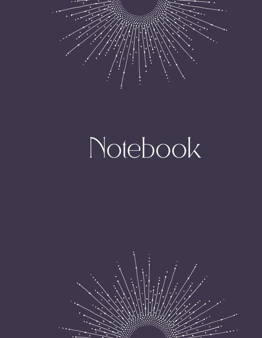 Lined Notebook with Elegant Sun Mandala Cover for Sophisticated touch to your stationery collection: 120 Pages of Lined Writing Paper (8.5 x 11) – Perfect for Journaling, Notes, and Creative Writing