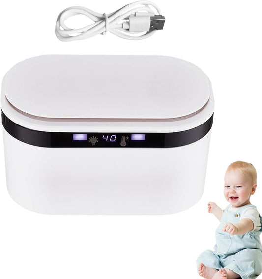 Wet Towel Heater - Electric Heating for Baby Cleaning, Soft Touch Baby Heater | Gentle Serville Warmer for Nappy Changing, Port Wipes