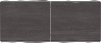 Solid Wood Tabletop, Dark Brown, 140 x 60 x (2-4) cm, Live Edge, Replacement for Coffee Table, Kitchen Dining Table, Desktop Surface, Durable and Stylish