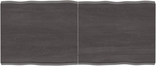Solid Wood Tabletop, Dark Brown, 140 x 60 x (2-4) cm, Live Edge, Replacement for Coffee Table, Kitchen Dining Table, Desktop Surface, Durable and Stylish