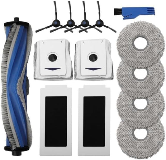 Essential Cleaning Tools - Spazzole laterali di ricambio e filtri compatibili con aspirapolvere ECOVACS T30 PRO