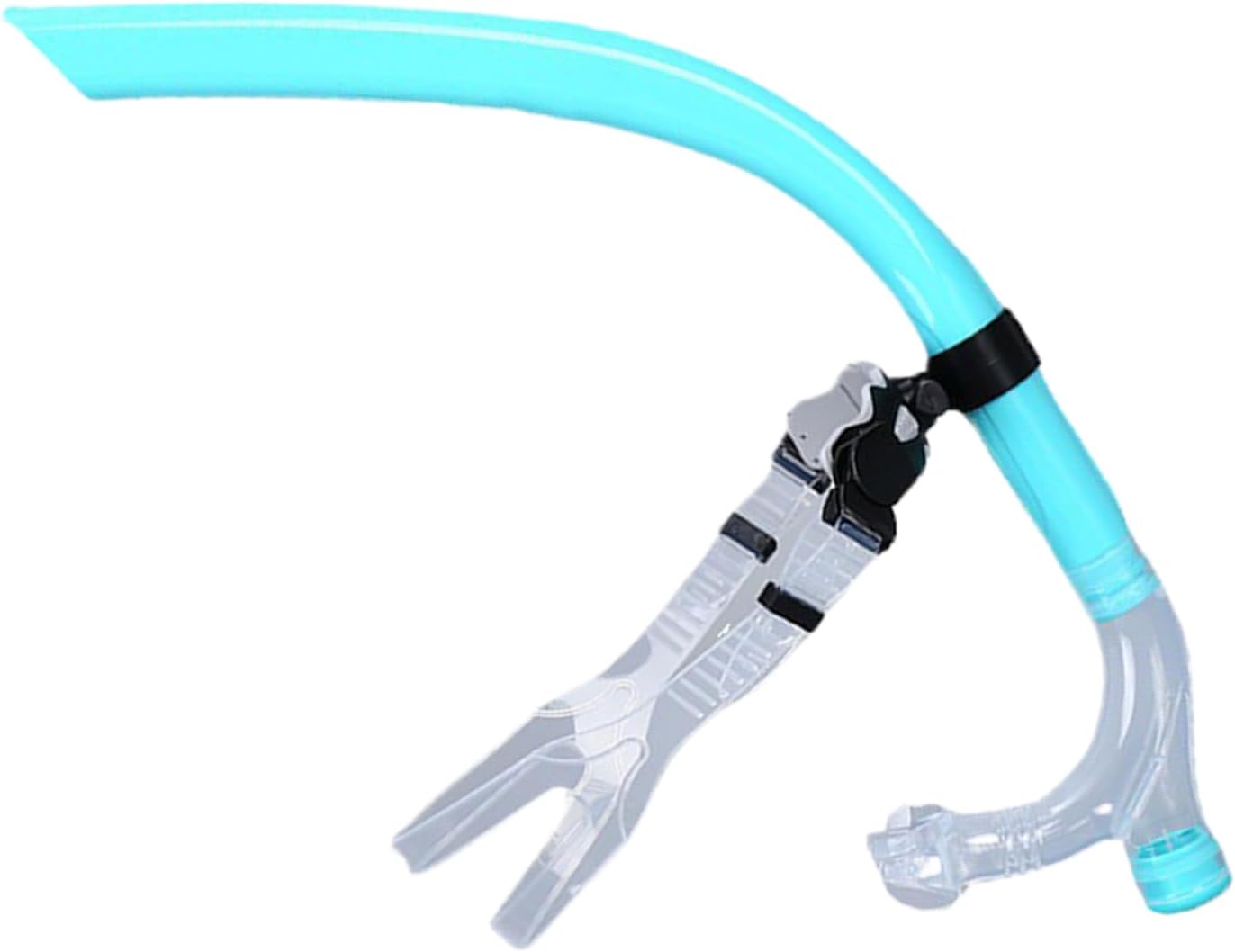 Swim Snorkel Lap Swimming, Dry Top Snorkel Tube with Soft Silicone Mouthpiece Adjustable Training Headstrap, Comfortable Diving Gear Ideal for Water Workouts and Scuba Practice