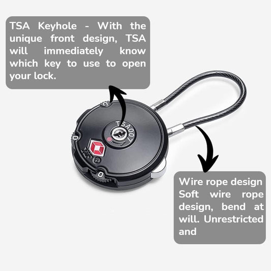 Luggage Locks TSA Approved,Mini Locks Combination Travel Locks 3 Digit Padlock with Zinc Alloy Shell for Travel Suitcase Gym Locker Backpack (Silver)