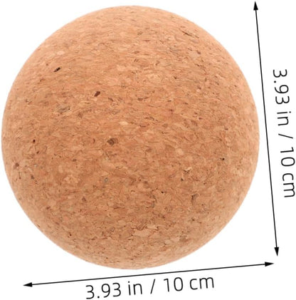 ifundom Palla da Yoga Palla per Massaggiare Palline da Massaggio Manuali di Yoga Sfera di Sughero Strumento di Massaggio All'Indietro Massaggiatore al Collo Trucioli di Sughero
