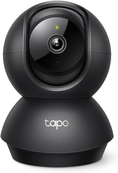 TP-Link Tapo Pan/Tilt AI Smart Home Security Wi-Fi Camera, Baby Monitor, 2K 3MP, Motion & Person Detection, Notification, Night Vision, SD Card Slot, Voice Control, No Hub Required (Tapo C211)