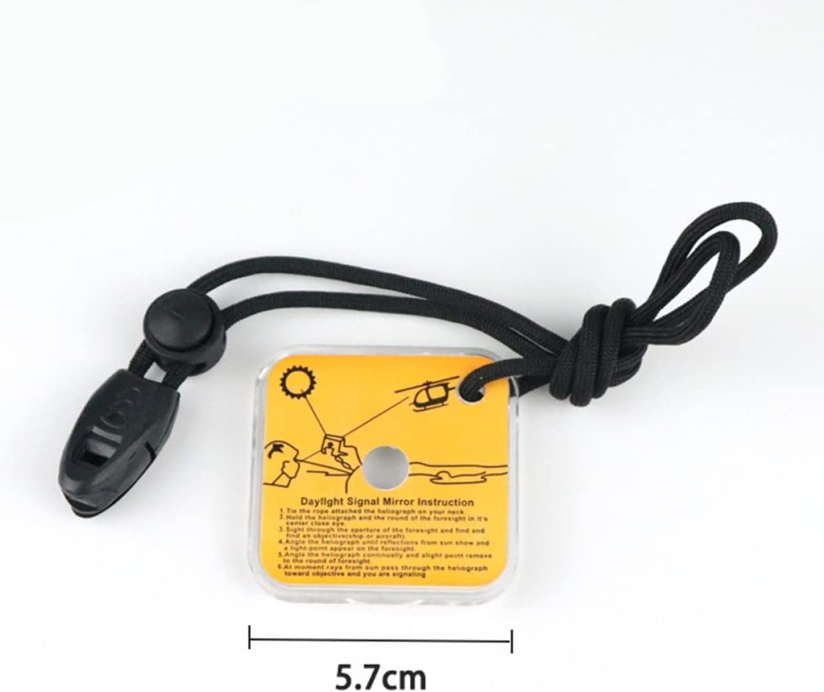 POPETPOP Pcs Signal Mirror for Outdoor Activities Transmission Range Reflective for Emergency Camping Skiing