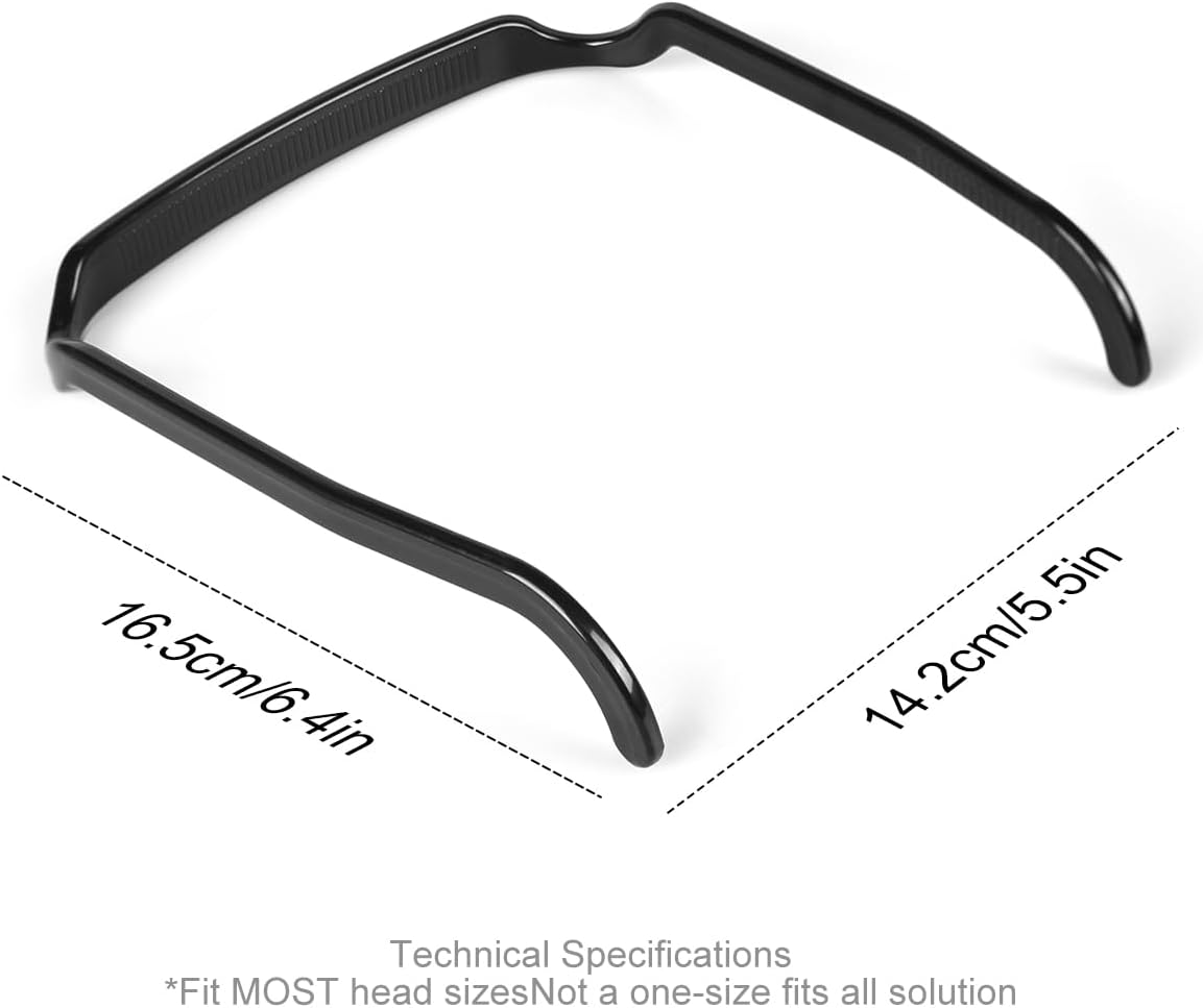 Reayou 3PCS Curly Headband, Makeup Headband for Women,Fashion Curly Hair Thick Hair Band, Curly Hairstyle Fixing Tool, Invisible Hair Hoop That Fits Like Sunglasses, for Skin Care, Makeup Removal..