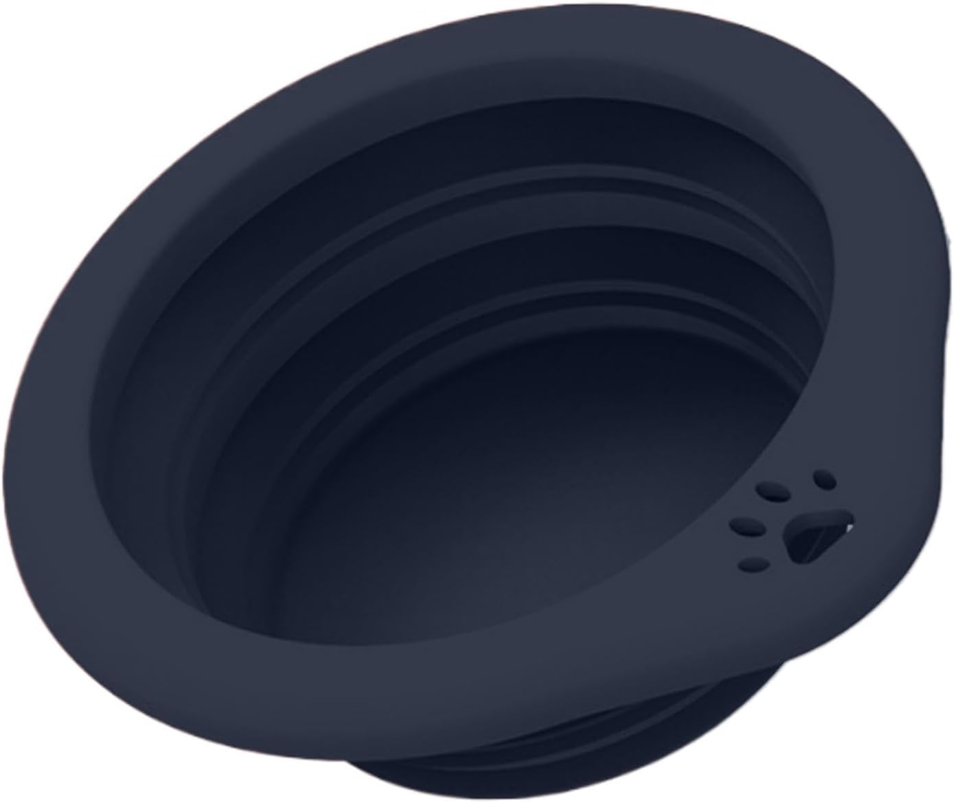 Tyinerc Ciotola per cani pieghevole, ciotola da viaggio per cani | Silicone Travel Dog Water Bowl - 300 ml portatile per animali domestici Dishage irrigazione contenitore per alimenti per animali