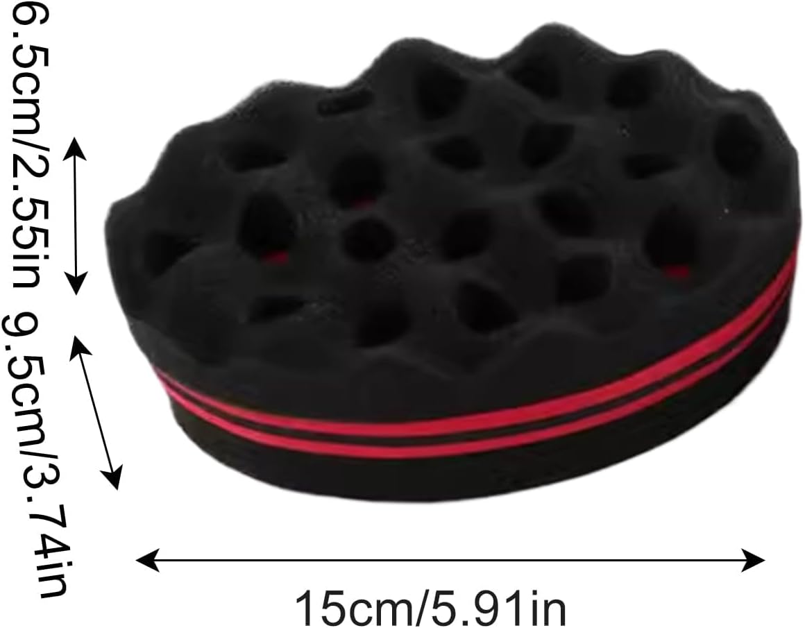 Big Holes Sponge Hair Brush - Twist Sponge For Hair | Waving Forming Dreadlock Defining Comb For Salon Homemade Grooming Barber Outdoor Travel, Dreadlock Brush, Dreadlock Defining Comb