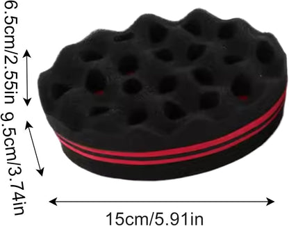 Big Holes Sponge Hair Brush - Twist Sponge For Hair | Waving Forming Dreadlock Defining Comb For Salon Homemade Grooming Barber Outdoor Travel, Dreadlock Brush, Dreadlock Defining Comb