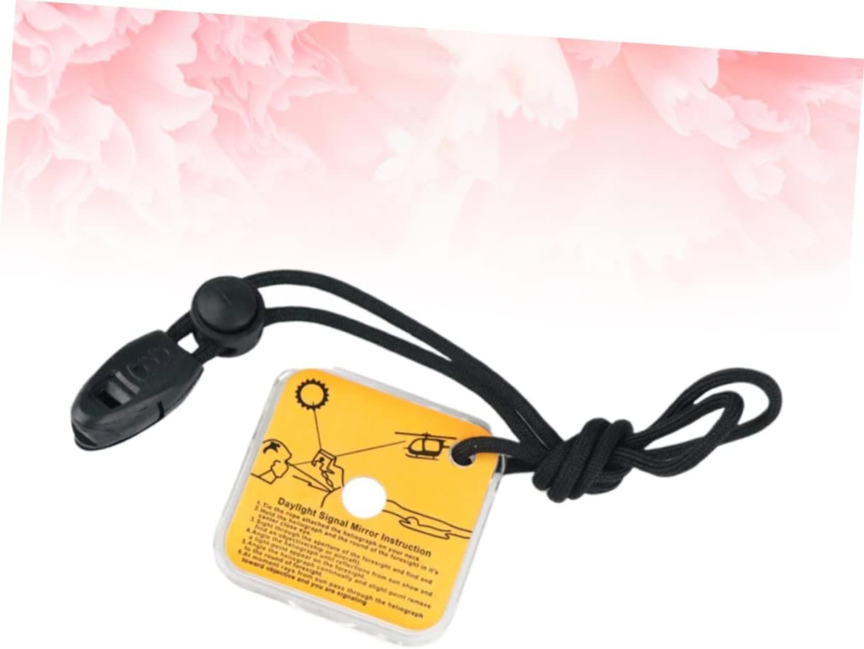 Toyvian Daylight Signal Mirror Outdoor Emergency Retroreflector for Survival Accurate Long Distance