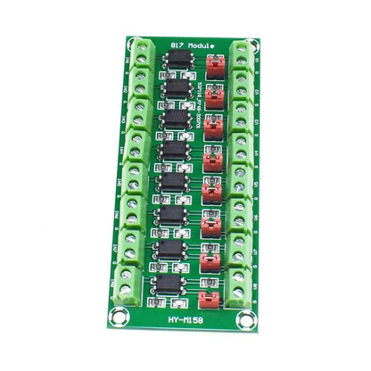 3PCS PC817 8 Channel Optocoupler Insulated Circuit Board Voltage Converter Adapter Module 3.6-30V Driver Light Insulation Module