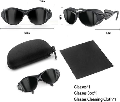 ULTREMA Red Light Therapy Glasses, Eyes Protection for Tanning Goggles, Laser Safety Glasses IPL 200-2000nm, Eye Protection for Red Light Therapy and Laser Hair Removal