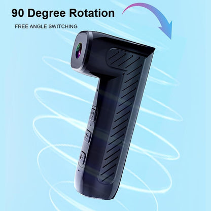 XRC TECH Camcorder 4K Head Mounted Action Camera Wearable Video Camera Anti-Shake Recorder WiFi Hands-Off Camera IP65 Waterproof Webcam