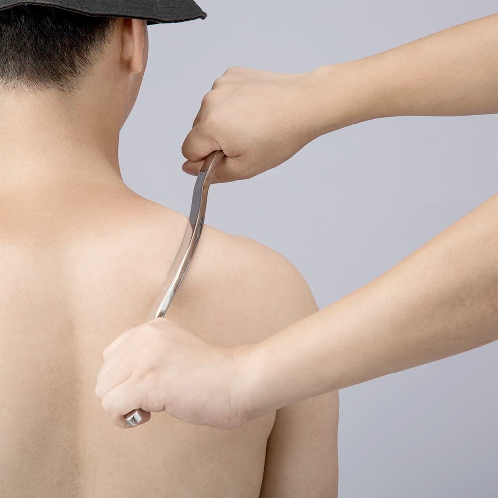 Stainless Steel Long Gua Sha Tool-Guasha Long Bar Muscle Scraping Massage Tools-Help Relieve Sore Muscles Great Soft Tissue Mobilization