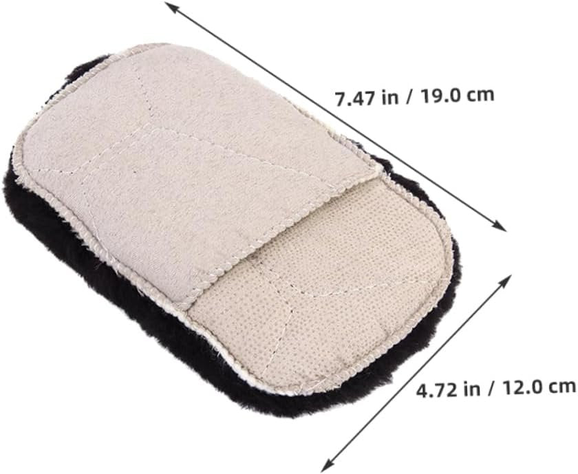 FRCOLOR Shoe Polishing Gloves 3pcs Soft Cleaning Cloth for Sneakers Boots Travel Essential Random