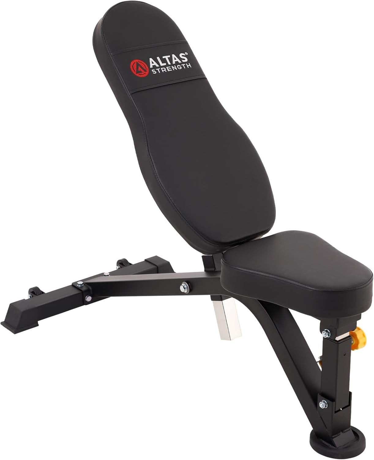 ALTAS STRENGTH Adjustable Utility Bench Your Home Gym Smith Machine Accessory Flat Incline Military Press Decline Abdominal Light Commercial Equipment 4006