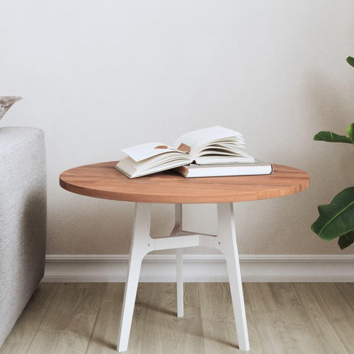 Solid Beech Wood Round Tabletop Ø50 x 1,5 cm, Dining Table Board, Desk Surface, Kitchen Countertop, Durable and Stylish - Perfect for Home & Office Use