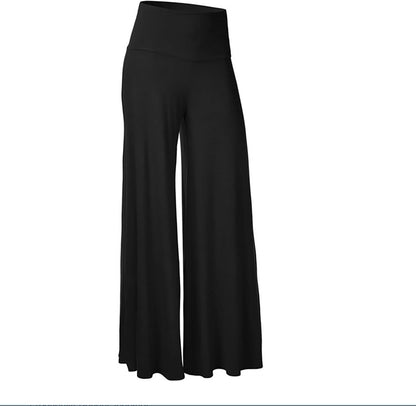 AMDOLE Wide Leg Pants for Women UK Multi Pocket Low Waist Drawstring Pig Nose Buckle Slim Straight Fabric Casual Black Trousers Women