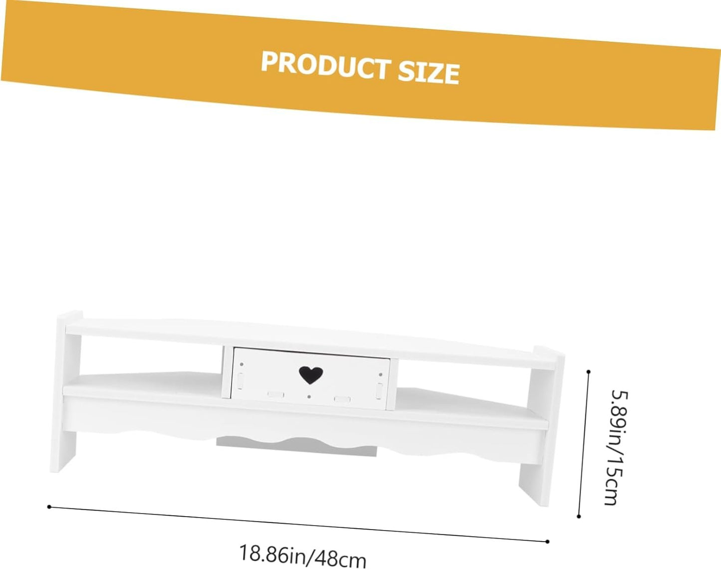 Happyyami 1Pc Desktop Monitor Storage Stand with Office Computer Screen Riser Simple Design for Enhanced Workspace Organization