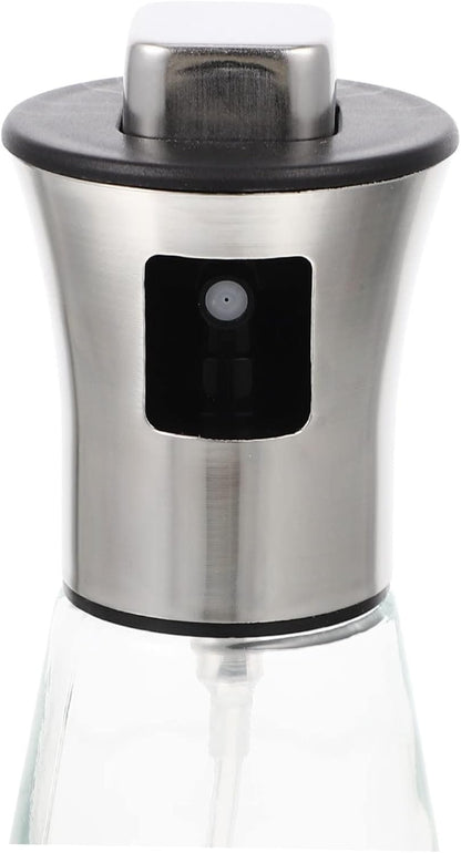 CONGARTENO Stainless Steel Oil Sprayer Bottle Food Grade Spray Bottle for Oil Soy Sauce Vinegar Ergonomic