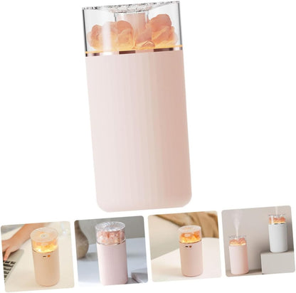 Luxshiny Chic Salt Stone Design Humidifier Portable Aroma Diffuser Charging for Home Aromatherapy and Air Humidity Control