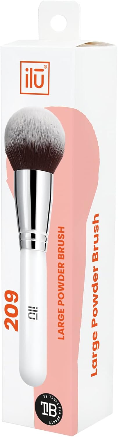 POWDER Big Brush 209 1u Soft Synthetic Wood Handle Easy Cleaning Gift for Artist Makeup Accessories Beauty Visage