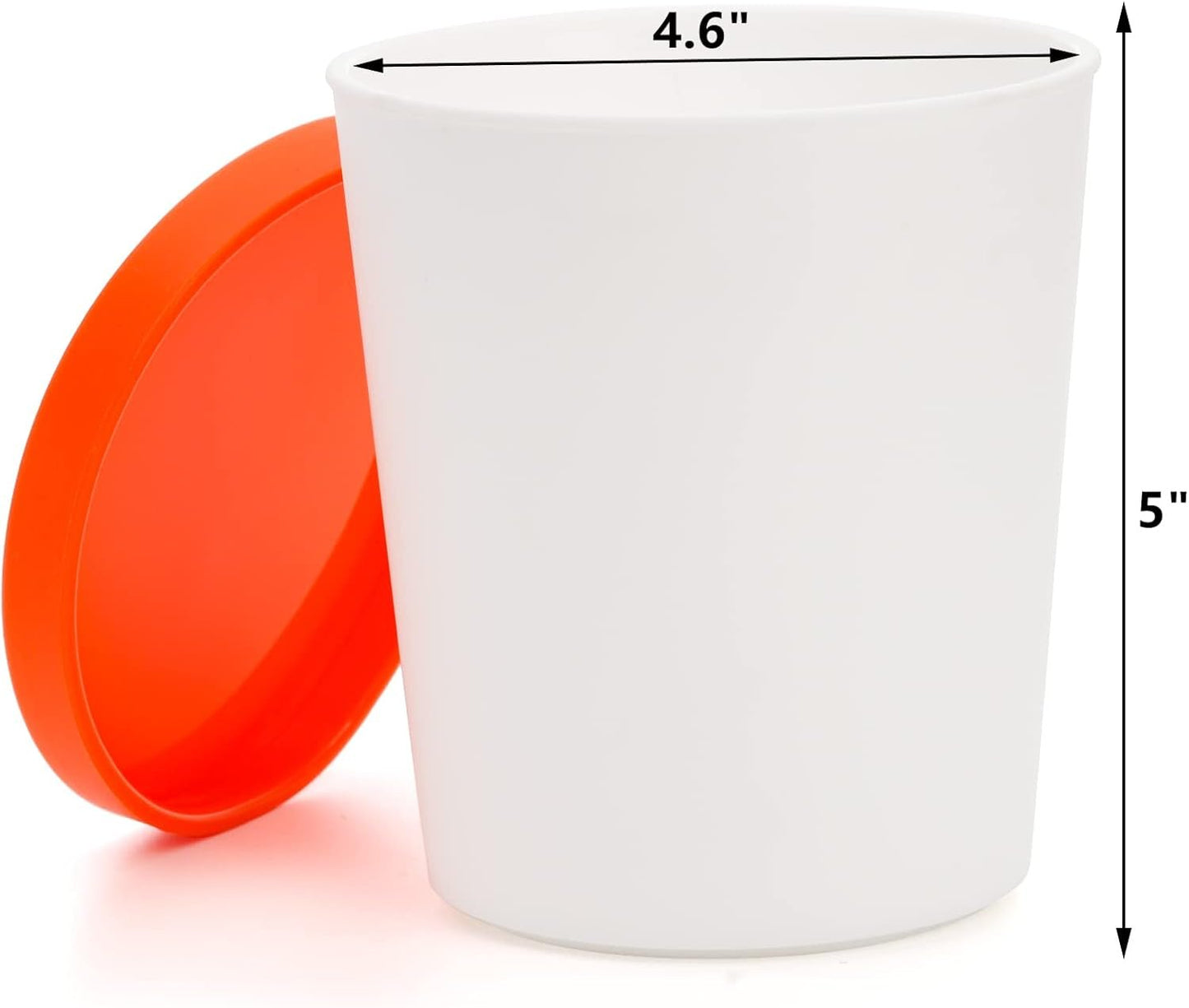 Peohud 4 Pack Ice Cream Containers, 1 Quart Freezer Storage Tubs with Silicone Lids for Ice Cream, Sorbet and Gelato, Freezer Dishwasher Safe