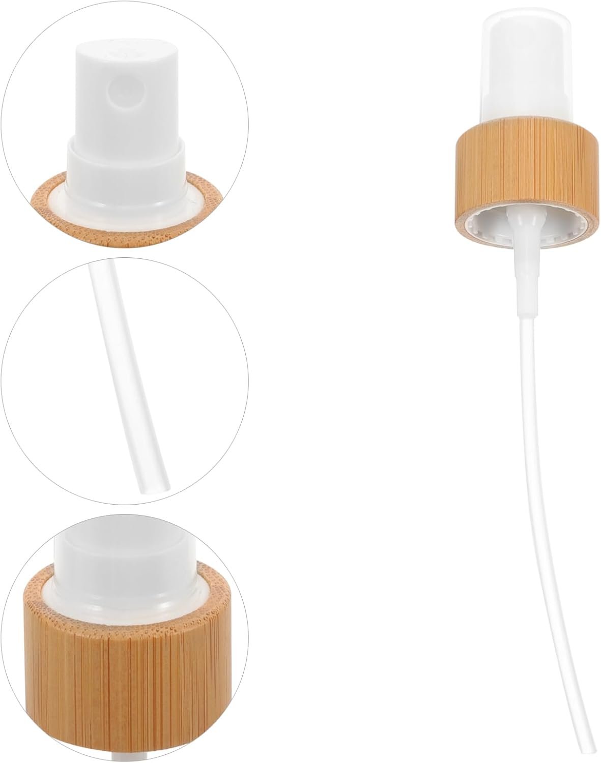 GANAZONO 4Pcs Replacement Perfume Bottle Caps Press Type Sprayer Heads for Essential Oils Aromatherapy