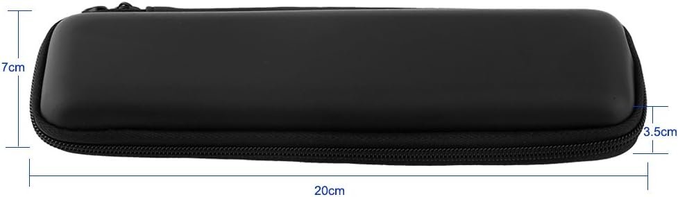 1 Piece Portable Electronic Cigarette Bag with Pen and Pencil Case in Elegant Black EVA Shell Design, a Holder for Stationery Case