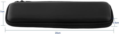 1 Piece Portable Electronic Cigarette Bag with Pen and Pencil Case in Elegant Black EVA Shell Design, a Holder for Stationery Case
