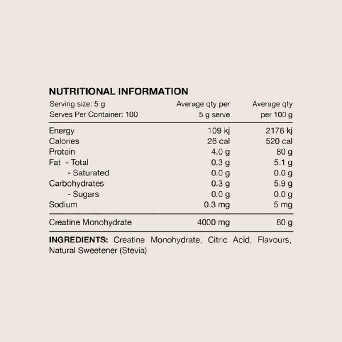 Switch Nutrition Flavoured Creatine Monohydrate 500gm Mango Passionfruit