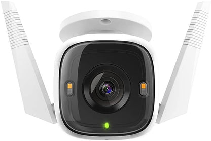 TP-Link Tapo Outdoor Security Camera, Wi-Fi/Ethernet Connection, 2K QHD, 4MP, Color Night Vision, IP66, Smart Motion Detection & Notifications, Vioce Control, Two-Way Audio, SD Card Slot (Tapo C320WS)